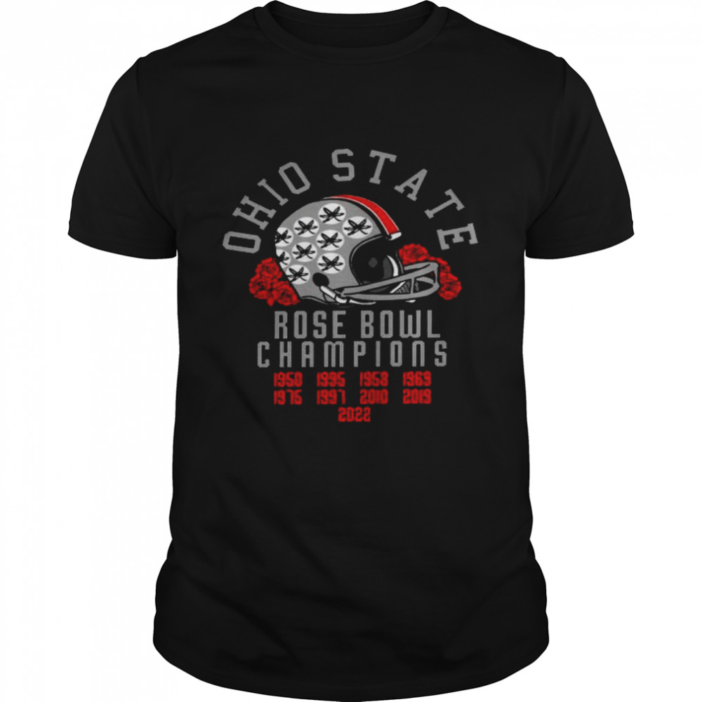 Ohio state rose bowl champions 1950 1995 1958 1963 shirt