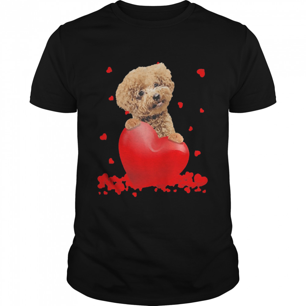 Valentine Hearts Chocolate Toy Poodle Shirt