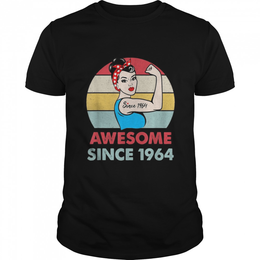 Vintage 1964 Birthday 58 Year 58th Birthday Shirt