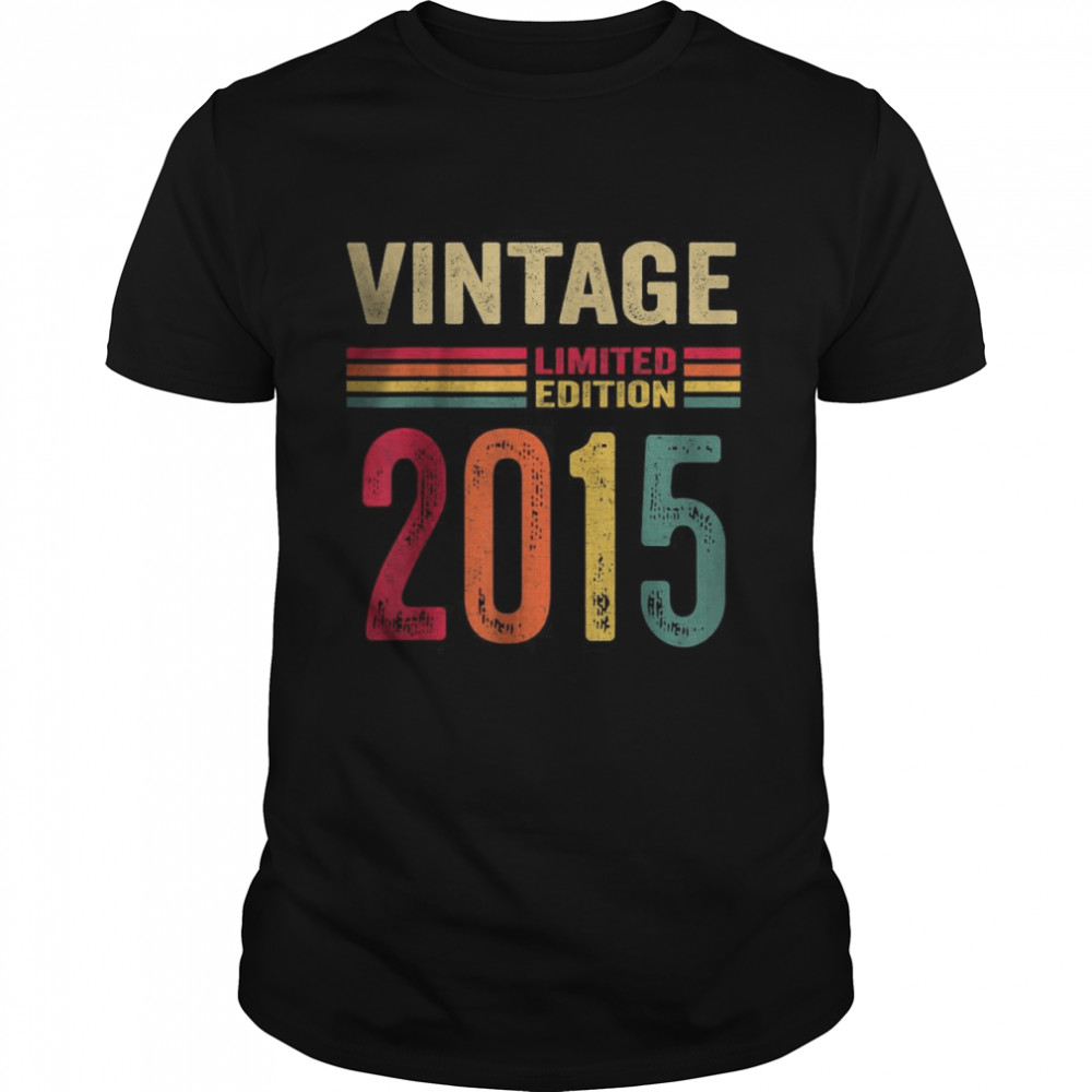 Vintage 2015 Limited Edition 7th Birthday T-Shirt
