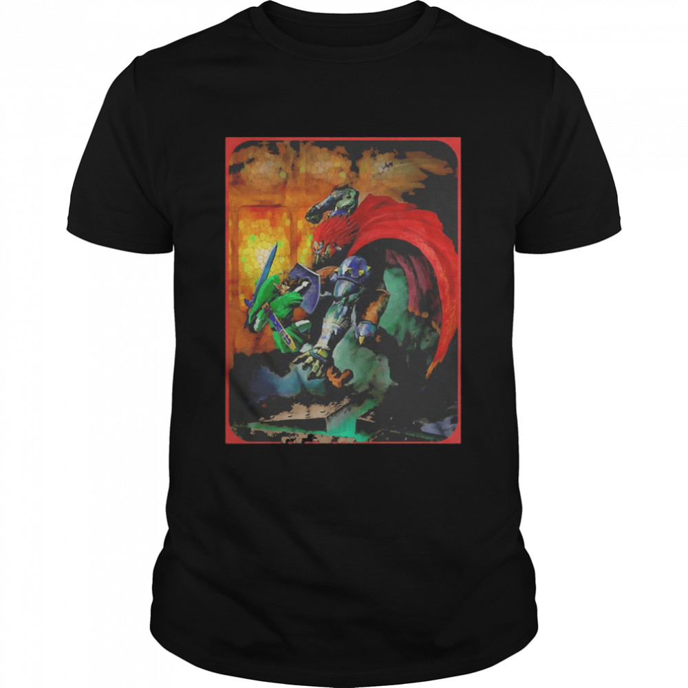 link Fighting Ganondorf Ocarina of Time Shirt