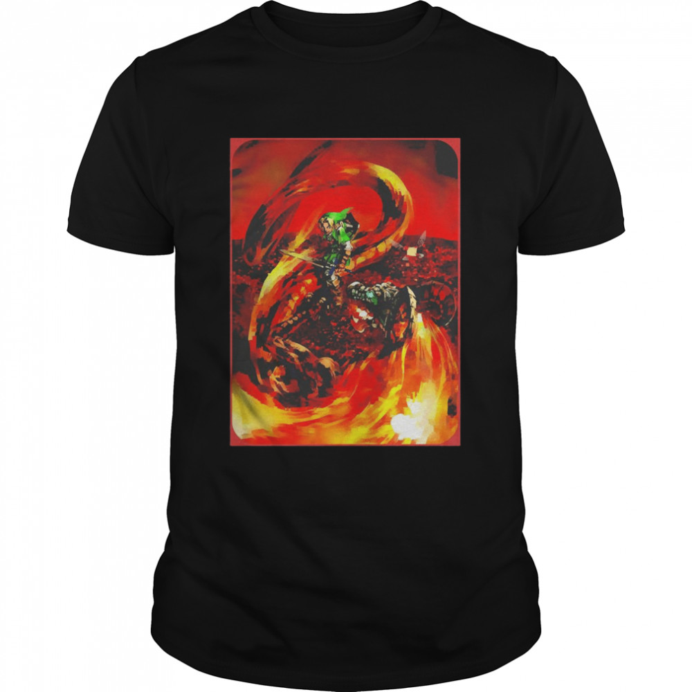 link Vs Volvagia Ocarina Of Time Shirt