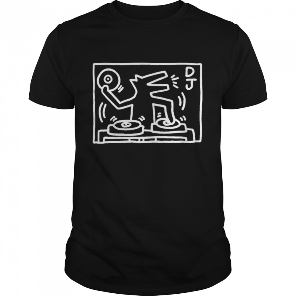 DJ dog by Keith Haring shirt