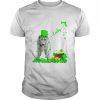 Leprechaun Hat Lucky Irish Wolfhound Dog St Patrick’s Day Shirt Classic Men's T-shirt