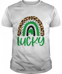 Lucky Shamrock St Patrick’s Day Rainbow Leopard Irish Shirt Classic Men's T-shirt