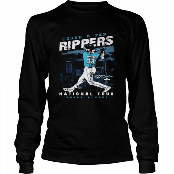 Jesse and the Rippers national tour Jesse Winker T- Long Sleeved T-shirt