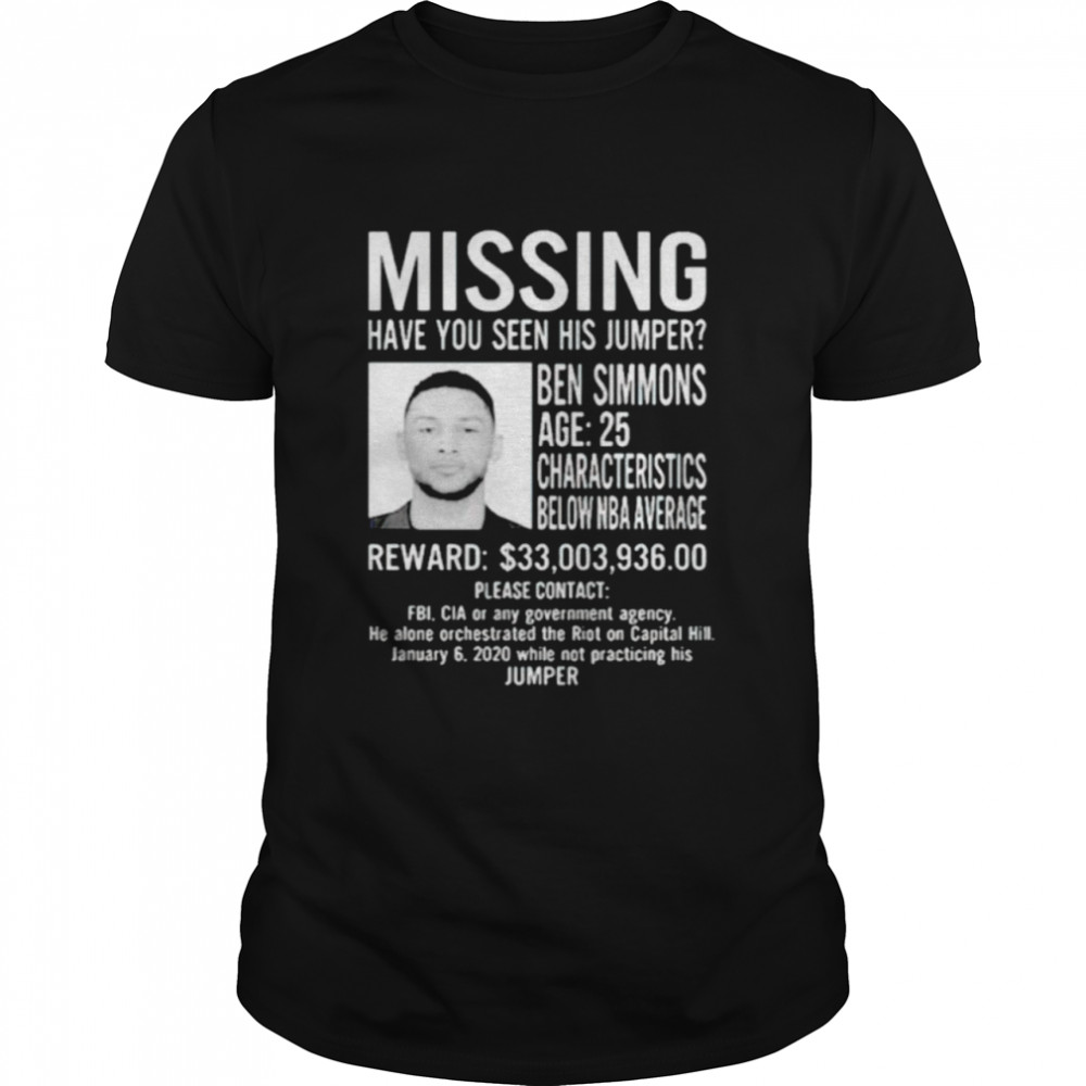 Philadelphia 76ers Ben Simmons missing shirt