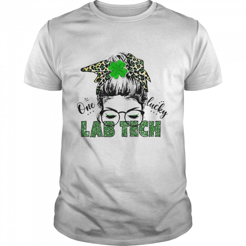 St Patrick Girl One Lucky Lab Tech Shirt