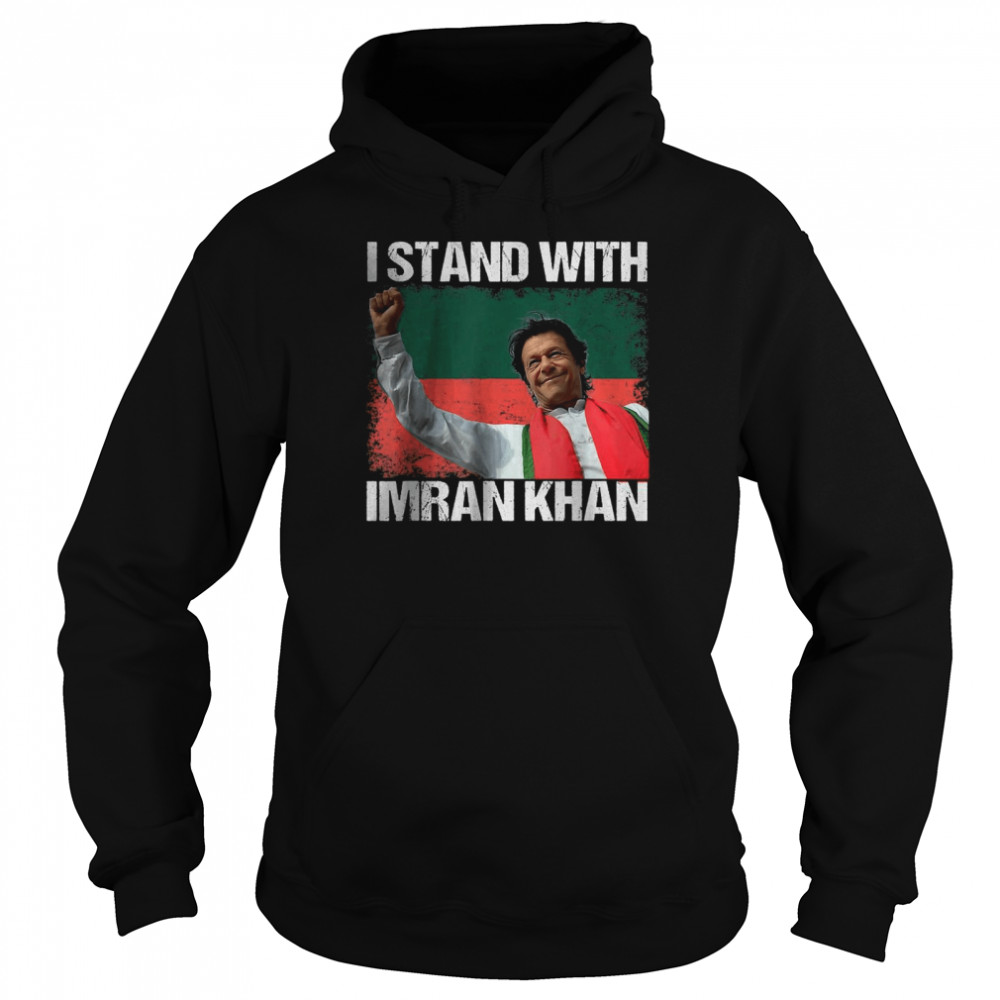 Imran Khan PTI Party Pakistan Support Freedom Flag Pakistan T-Shirt Unisex Hoodie