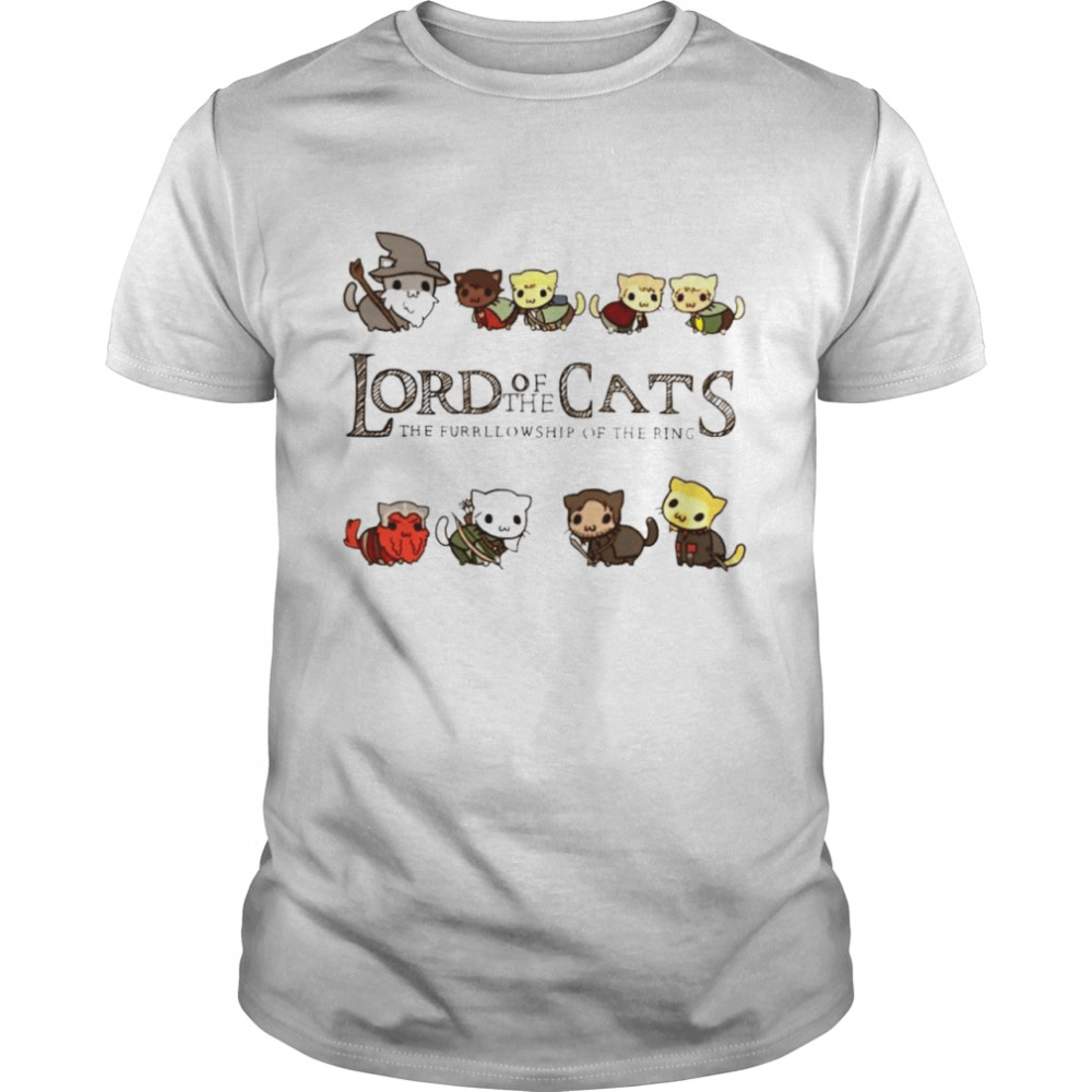 Lord of the cats the furrllowship of the ring shirt