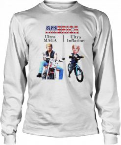 America Trump Ultra Maga Biden Ultra Inflation  Long Sleeved T-shirt