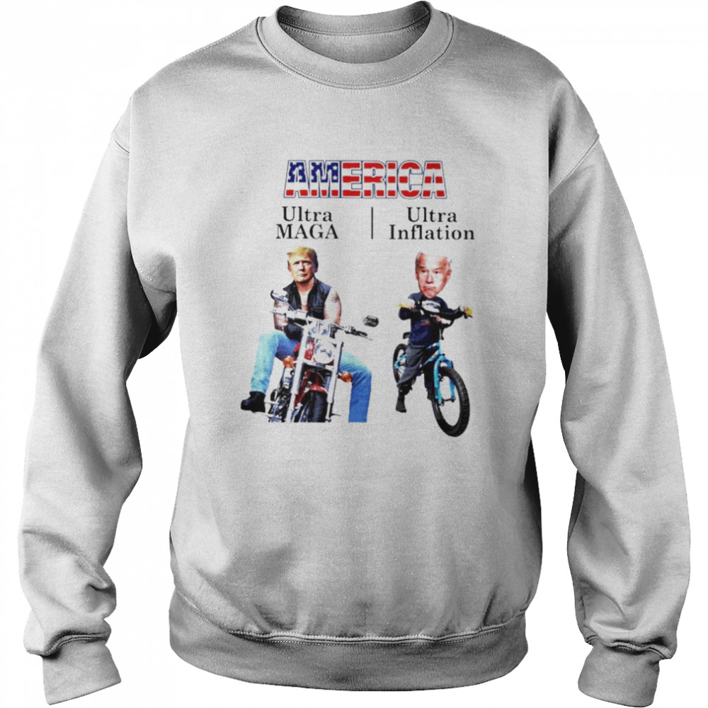America Trump Ultra Maga Biden Ultra Inflation  Unisex Sweatshirt