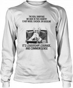 Biden it’s leadership courage and common sense  Long Sleeved T-shirt