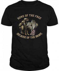 Home of the free because of the brave  Classic Men's T-shirt