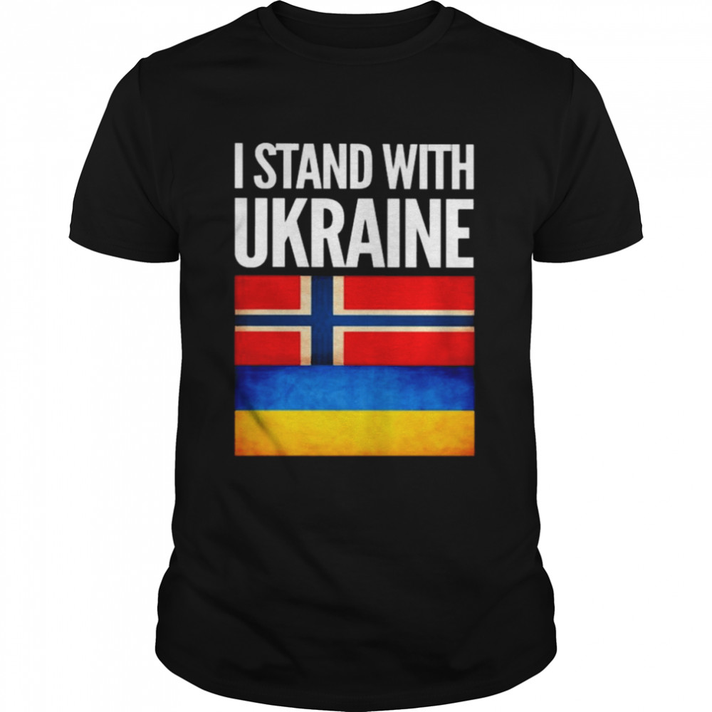 I Stand with Ukraine and Norway Flag Shirt