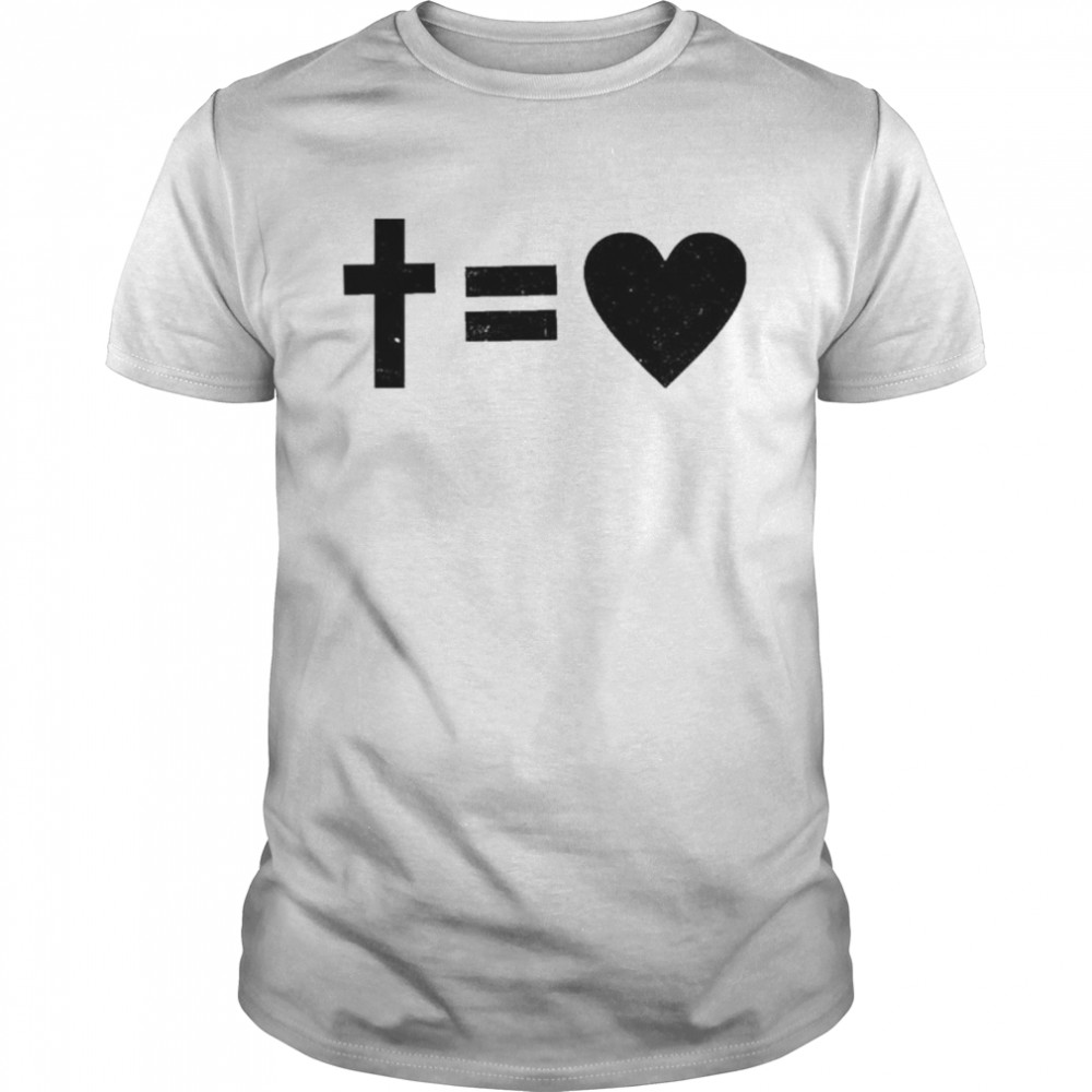 Liverpool Fc Cross Jesus Equal Love Alisson Becker T-Shirt