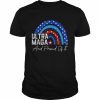 Ultra MAGA And Proud Of It Anti-Biden Rainbow America Flag T-Shirt Classic Men's T-shirt