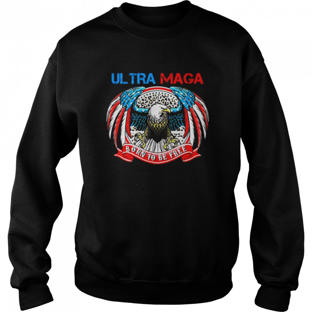 Ultra MEGA vintage pro Trump US Flag anti-Biden Tee Shirt Unisex Sweatshirt