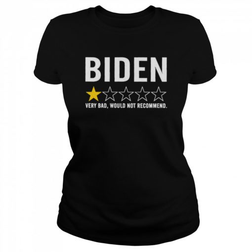 Biden 1 star review very bad would not recommend  Classic Women's T-shirt