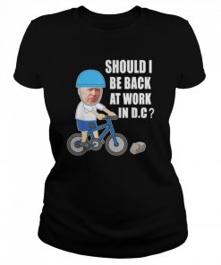 Biden bike meme ridin’ bicycle should he go back to Dc  Classic Women's T-shirt