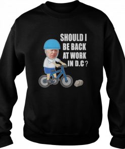 Biden bike meme ridin’ bicycle should he go back to Dc  Unisex Sweatshirt