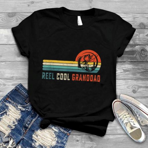 Reel Cool Granddad Fishing Dad Gifts Father's Day Fisherman T Shirt