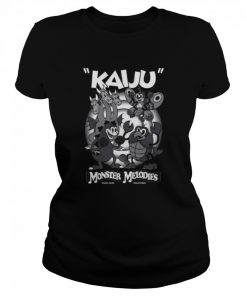 Monster Melodies Vintage Cartoon Kaiju Creepy Cute Monster Kaiju Japanese Cult Movie  Classic Women's T-shirt
