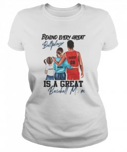 Behind every great ball player is a great baseball mom  Classic Women's T-shirt