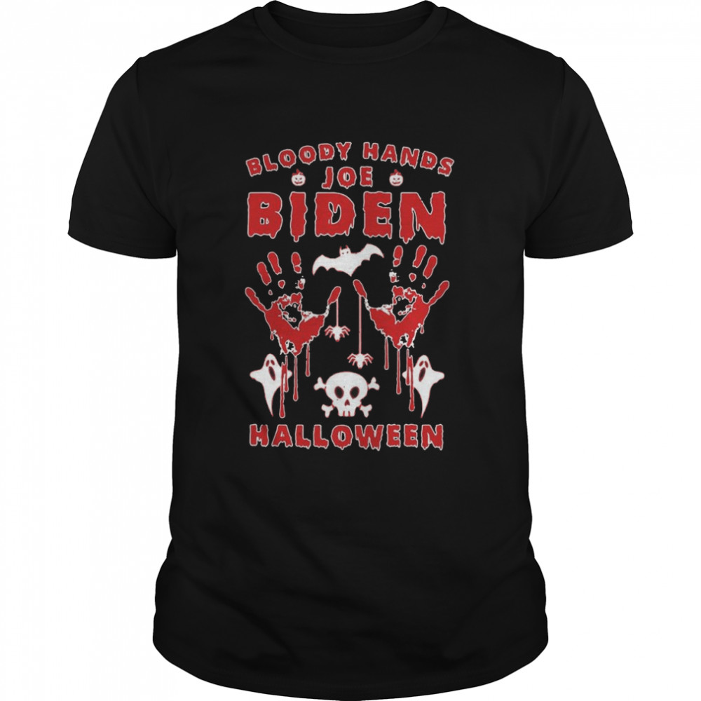 Bloody Hands Joe Biden Halloween shirt