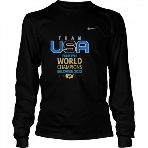 Nike Team USA Freestyle World Champions Belgrade 2022  Long Sleeved T-shirt