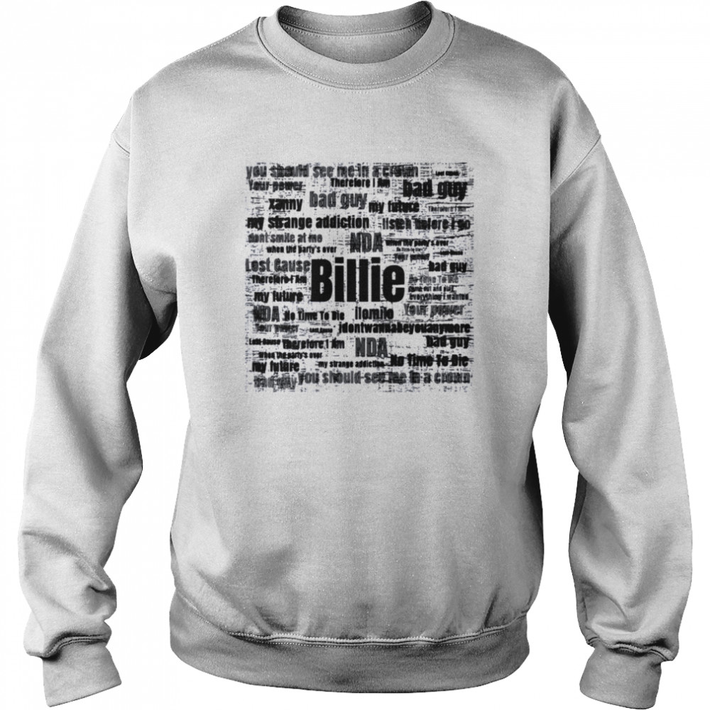 Album Name Illustration Billie Eilish  Unisex Sweatshirt